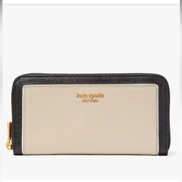 Kate Spade Morgan Colorblocked Zip-around Continental Wallet Cafe Mocha
NWT - Picture 1 of 16